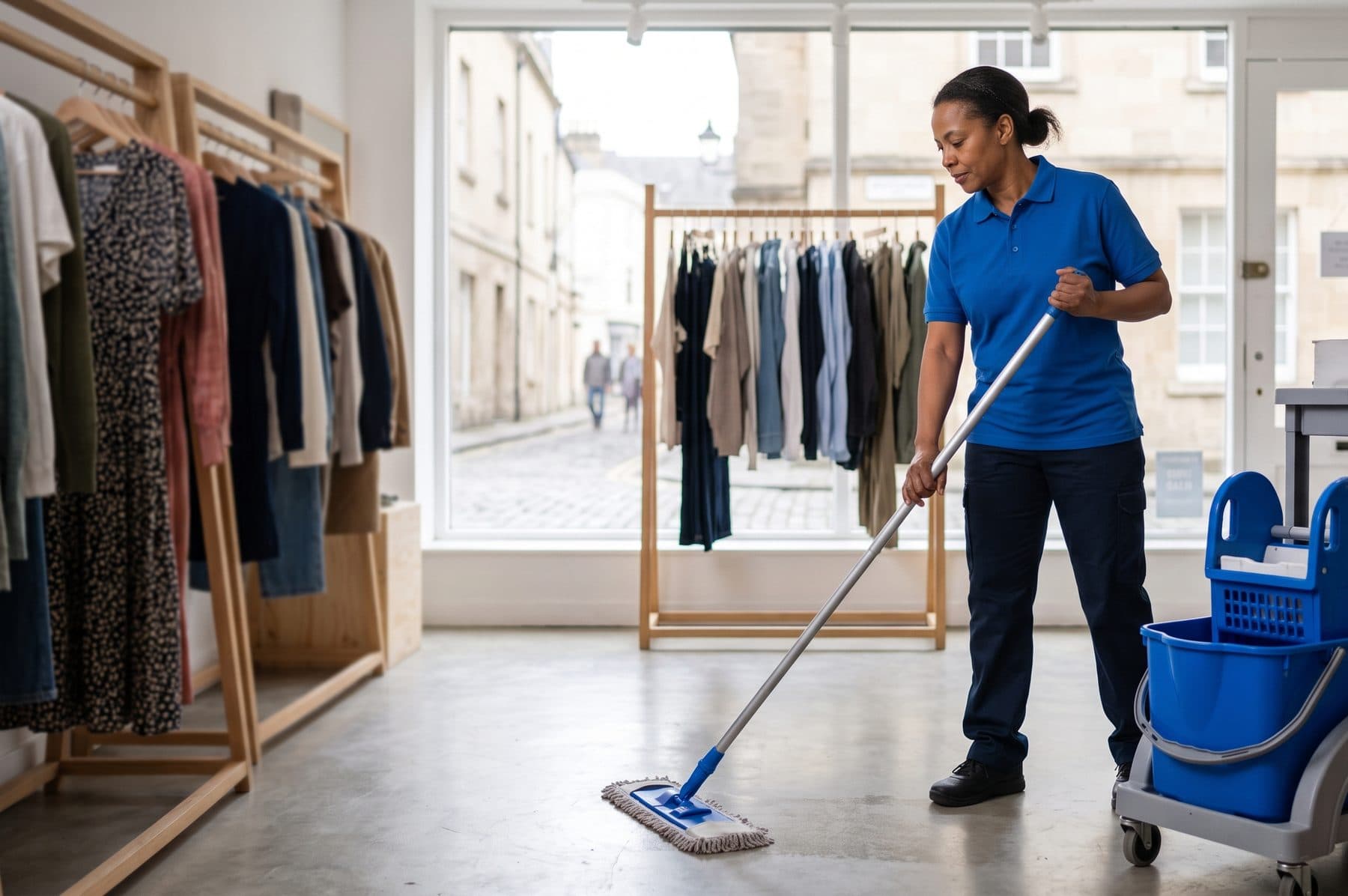 Femme de ménage pour commerce : au black, CESU ou cleaner vérifié ?